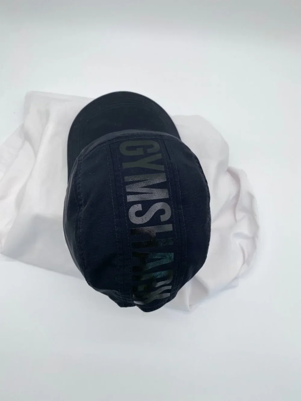 Gymshark Running Cap Black Adjustable Performance Training Hat One Size